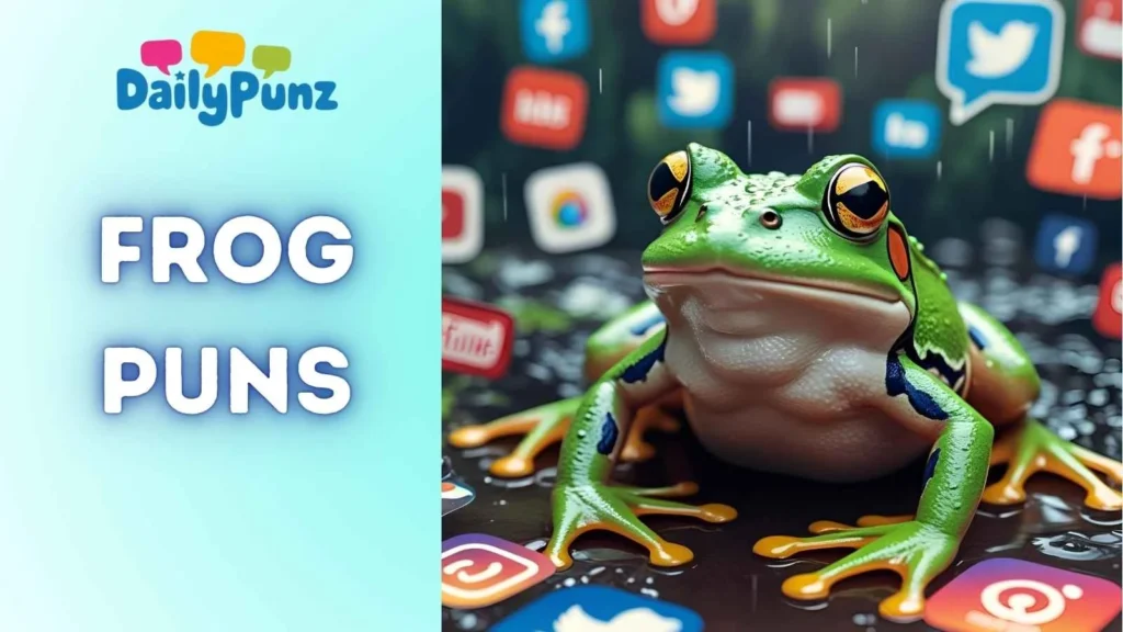Social Media Frog Puns
