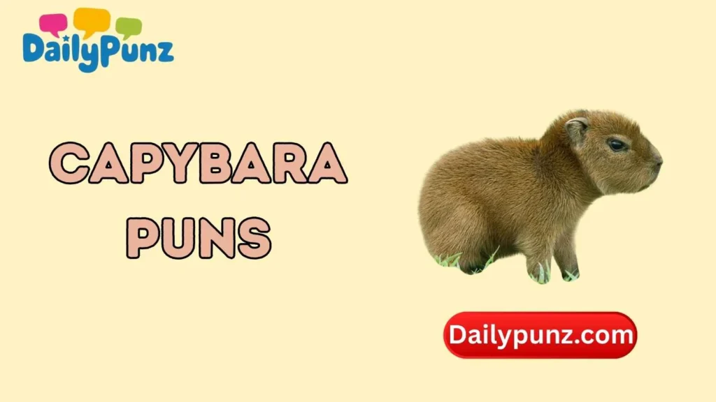 Cute Capybara Puns