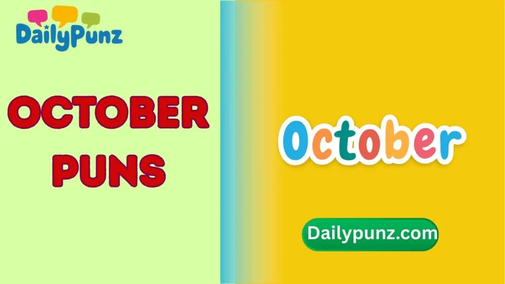 Cute October Puns