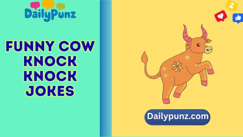Cow Knock Knock Jokes for Social Media